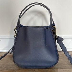 Madewell Sydney Blue Leather Crossbody Bag
